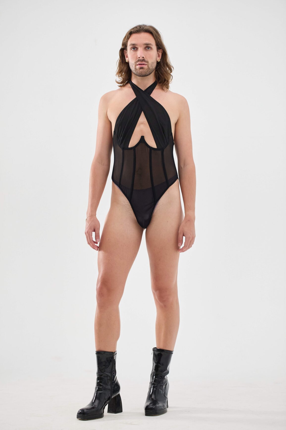 mesh bodysuit lingerie